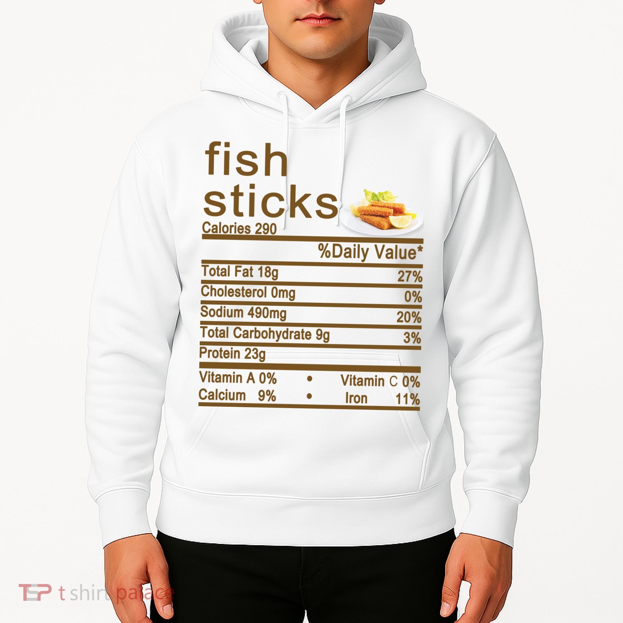 Fish Sticks Nutrition Facts Label Hoodie