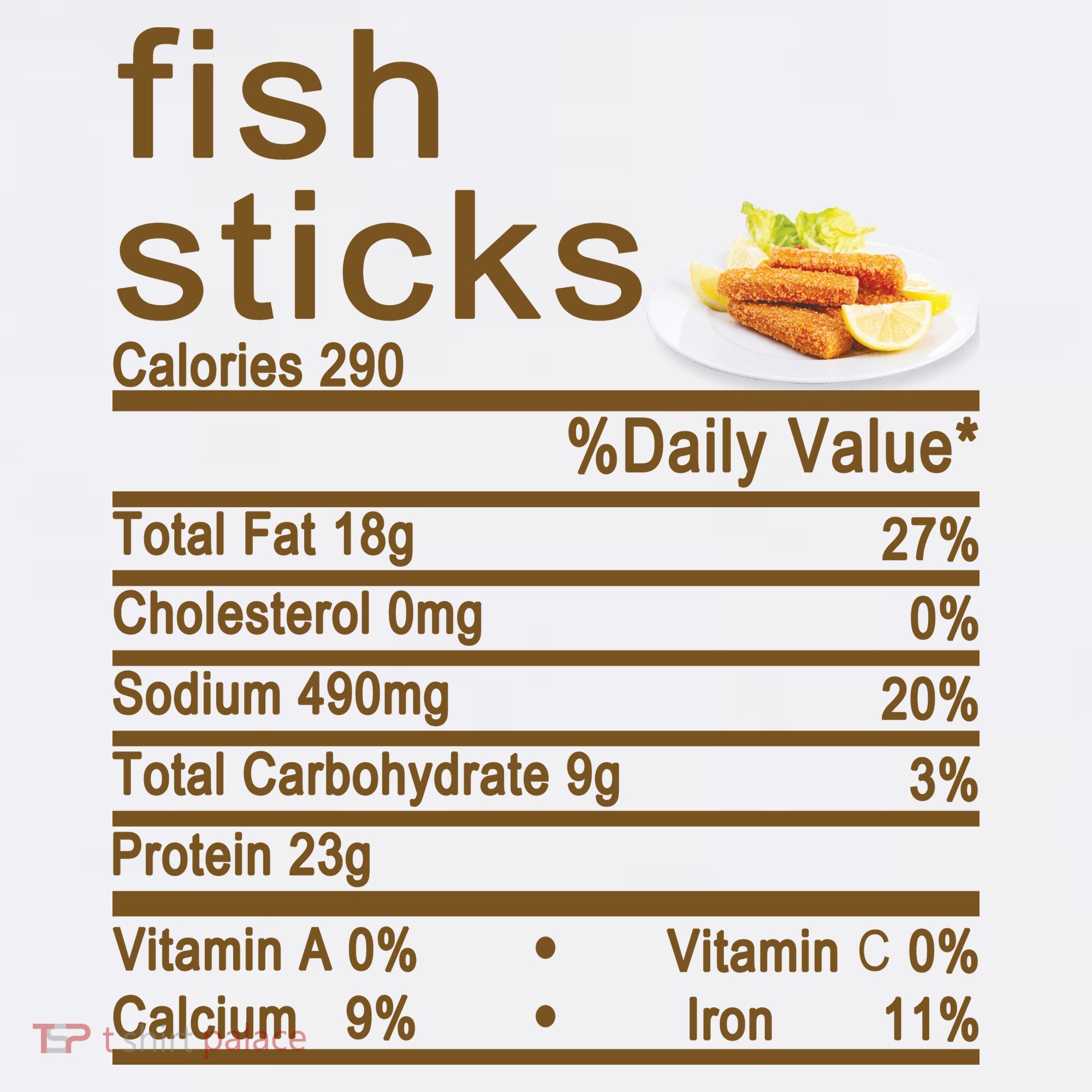 Fish Sticks Nutrition Facts Label Sweatshirt