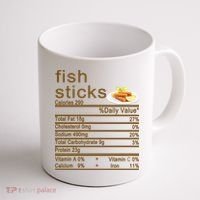 Fish Sticks Nutrition Facts Label Coffee Mug thumb 1