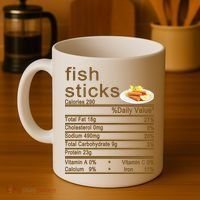 Fish Sticks Nutrition Facts Label Coffee Mug thumb 4