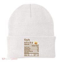 Fish Sticks Nutrition Facts Label Beanie thumb 0