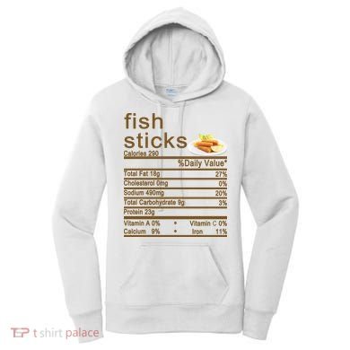 Fish Sticks Nutrition Facts Label Women's Hoodie