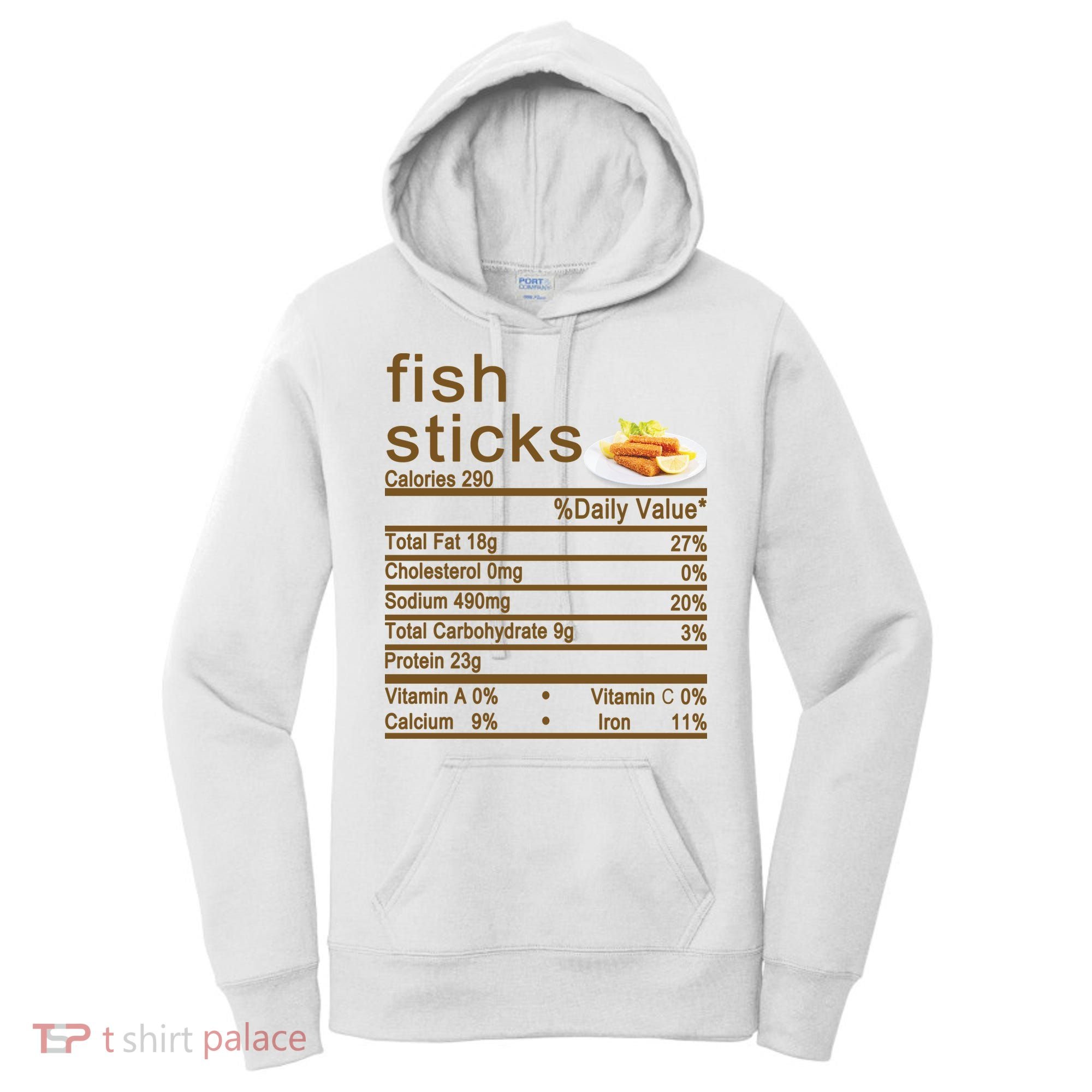Fish Sticks Nutrition Facts Label Women's Hoodie