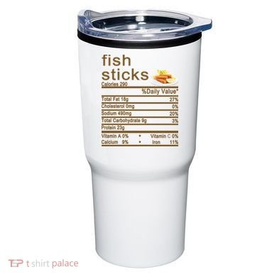 Fish Sticks Nutrition Facts Label Tumbler