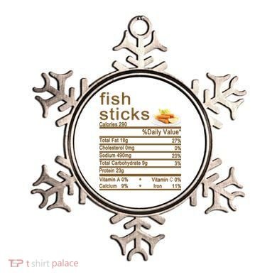 Fish Sticks Nutrition Facts Label Ornament