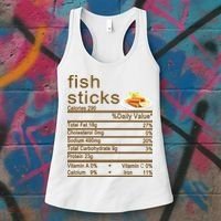 Fish Sticks Nutrition Facts Label Women's Tank Top thumb 3