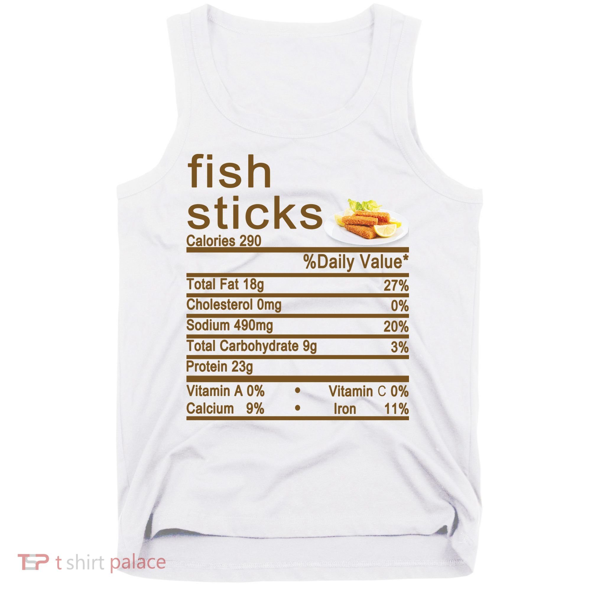 Fish Sticks Nutrition Facts Label Tank Top
