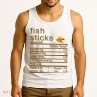 Fish Sticks Nutrition Facts Label Tank Top thumb 3