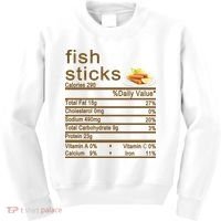 Fish Sticks Nutrition Facts Label Kids Sweatshirt thumb 0