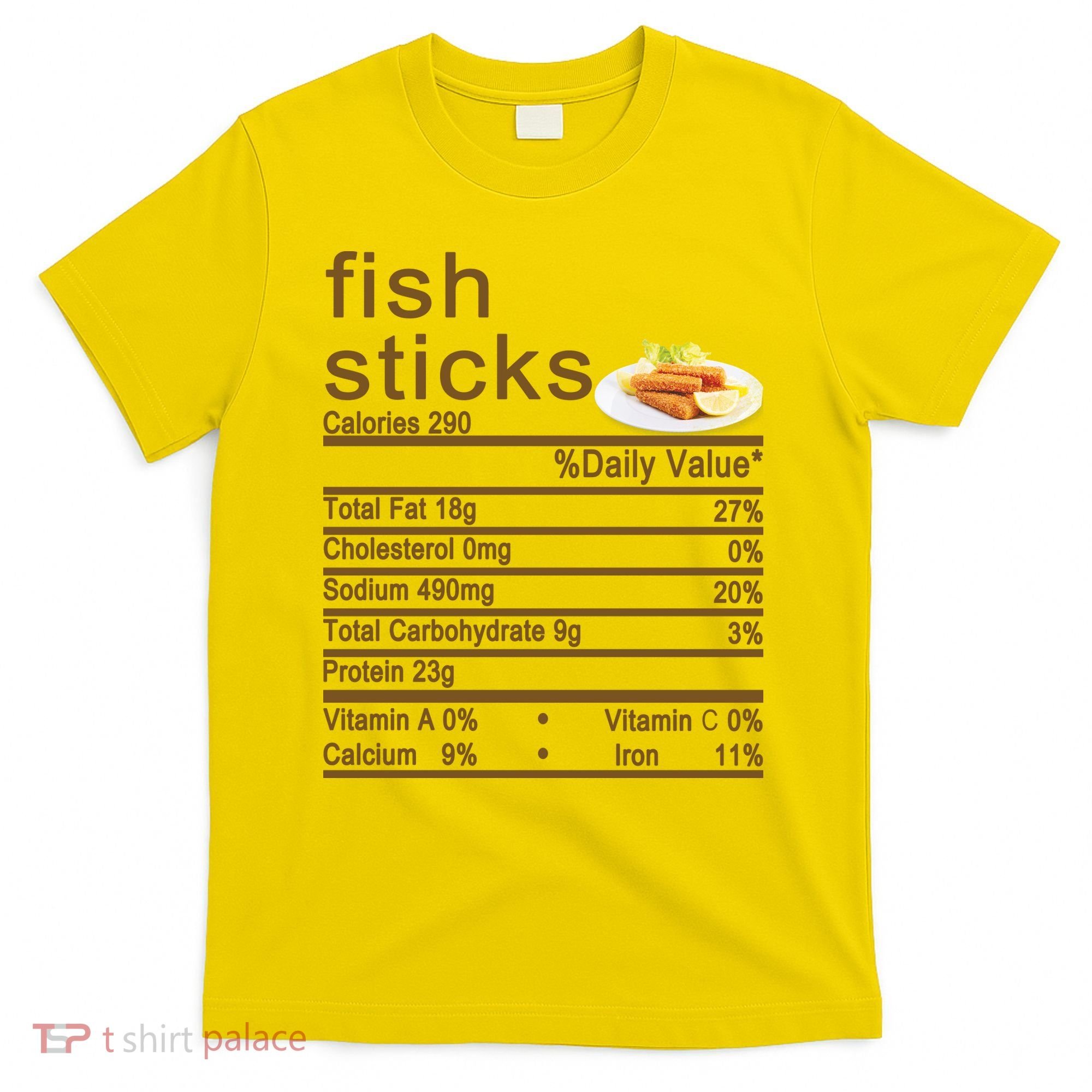 Fish Sticks Nutrition Facts Label T-Shirt