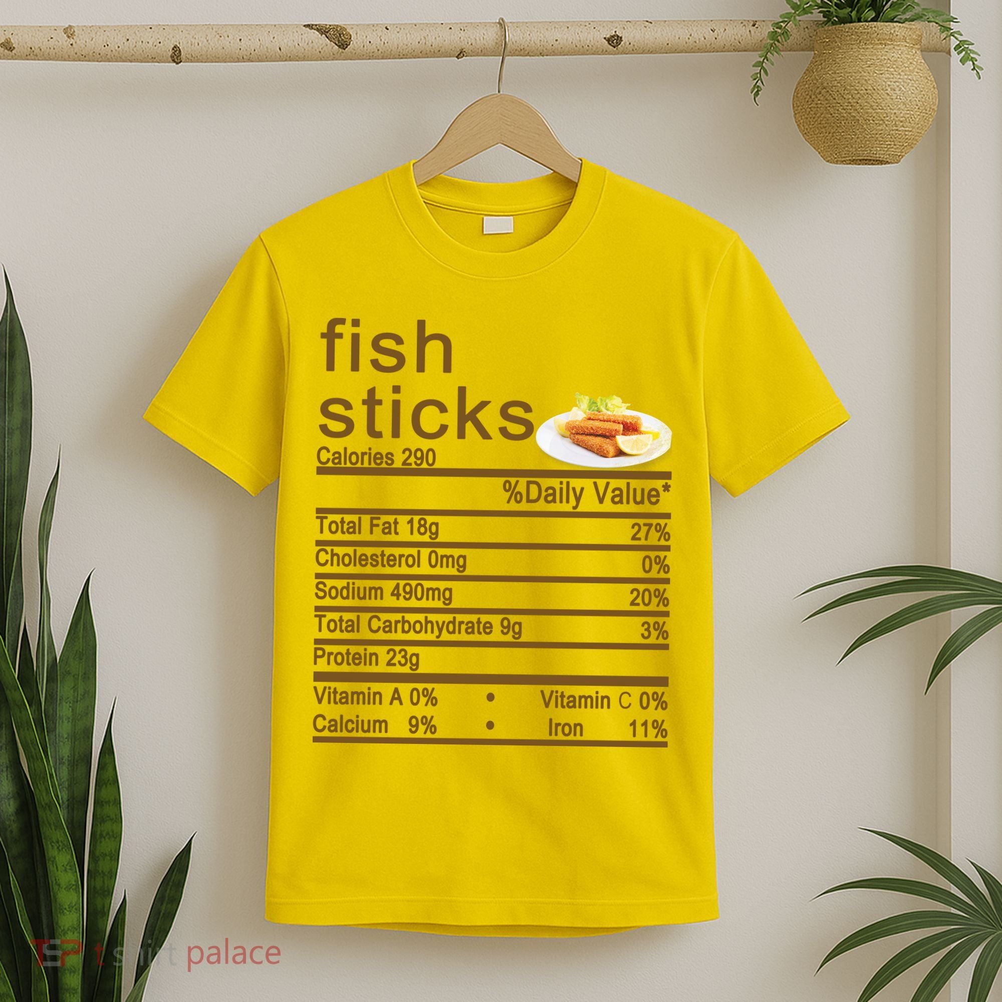 Fish Sticks Nutrition Facts Label T-Shirt