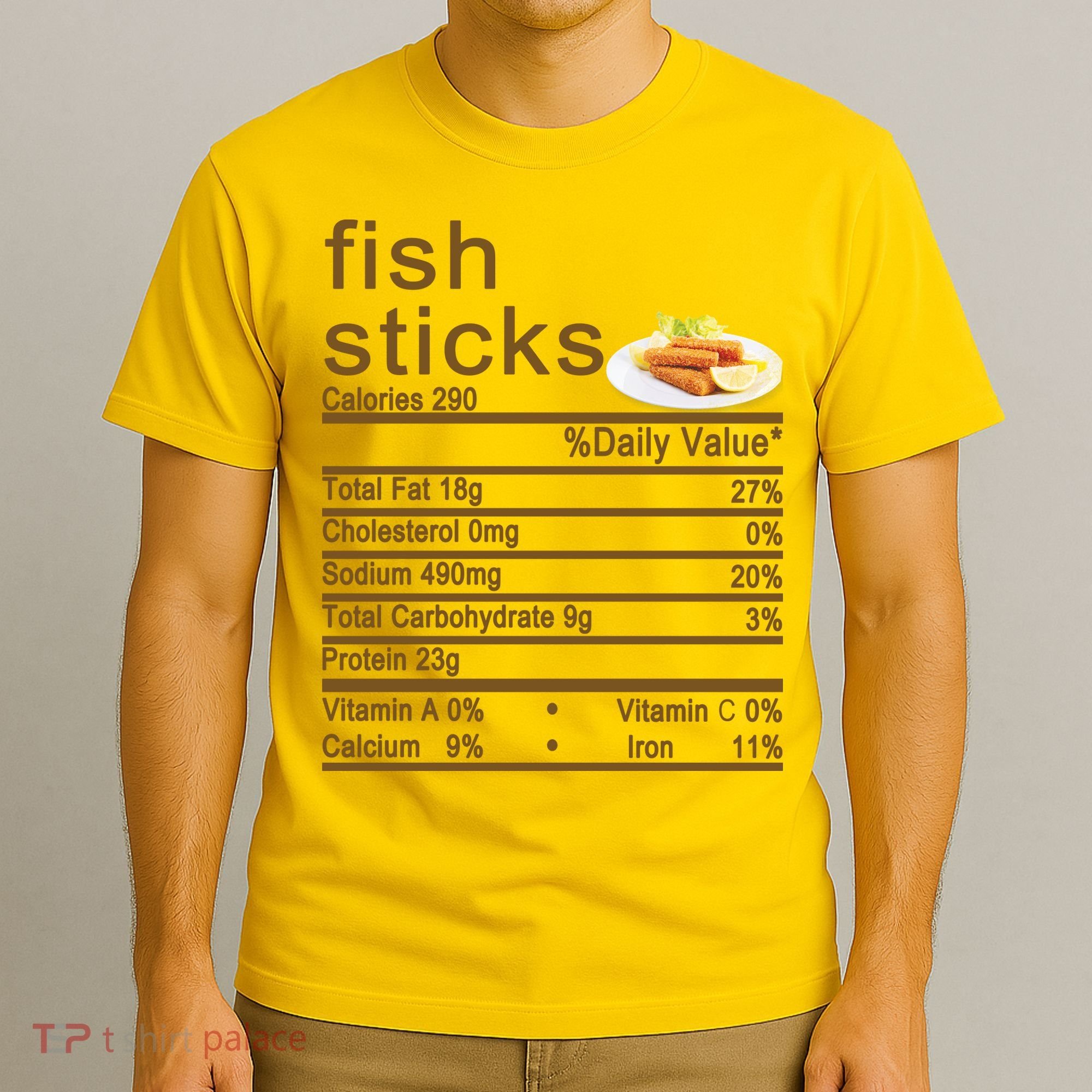 Fish Sticks Nutrition Facts Label T-Shirt