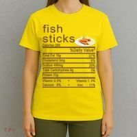 Fish Sticks Nutrition Facts Label T-Shirt thumb 4