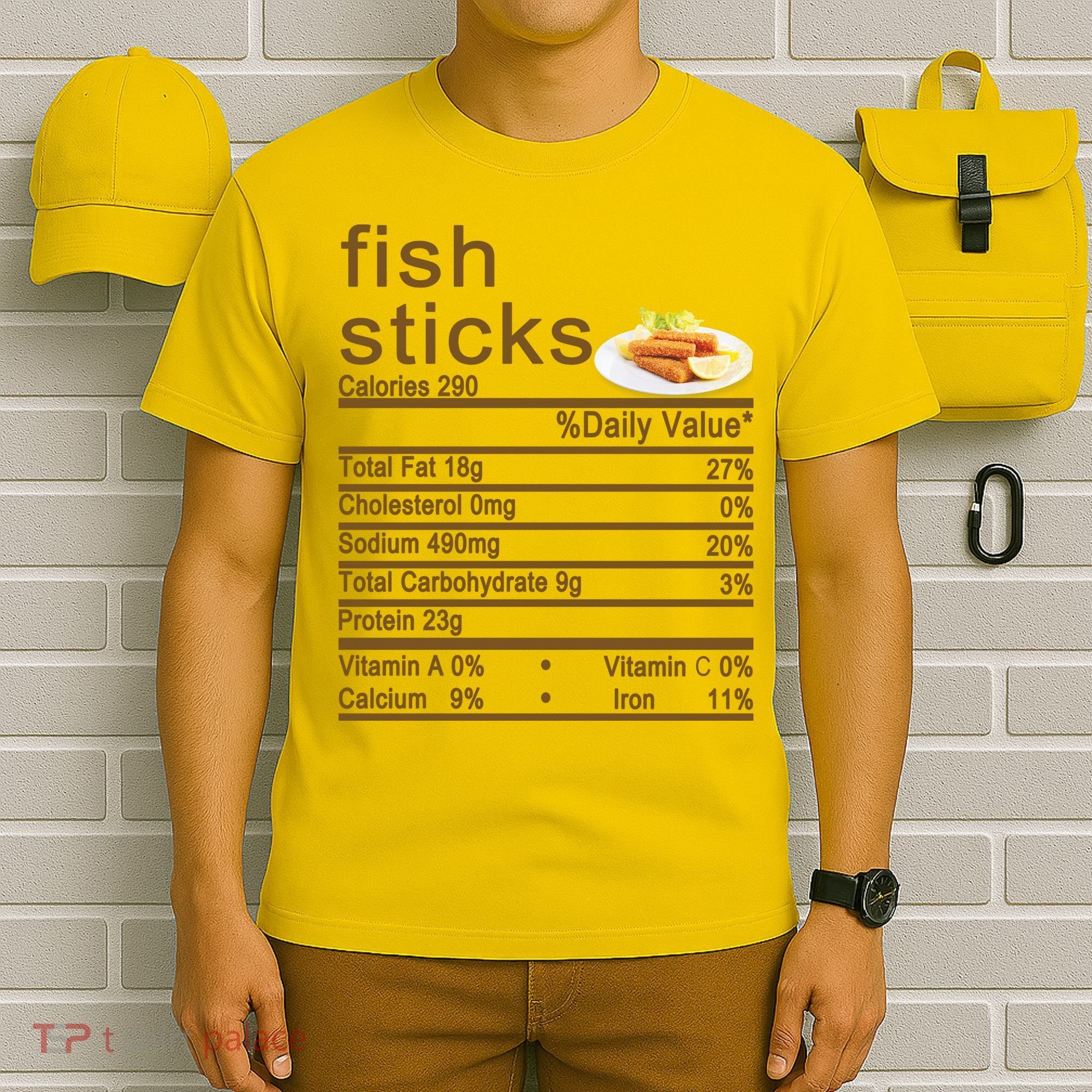 Fish Sticks Nutrition Facts Label T-Shirt
