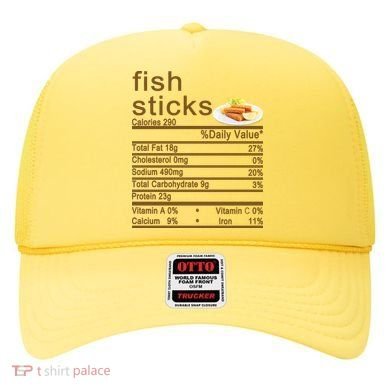 Fish Sticks Nutrition Facts Label Hat