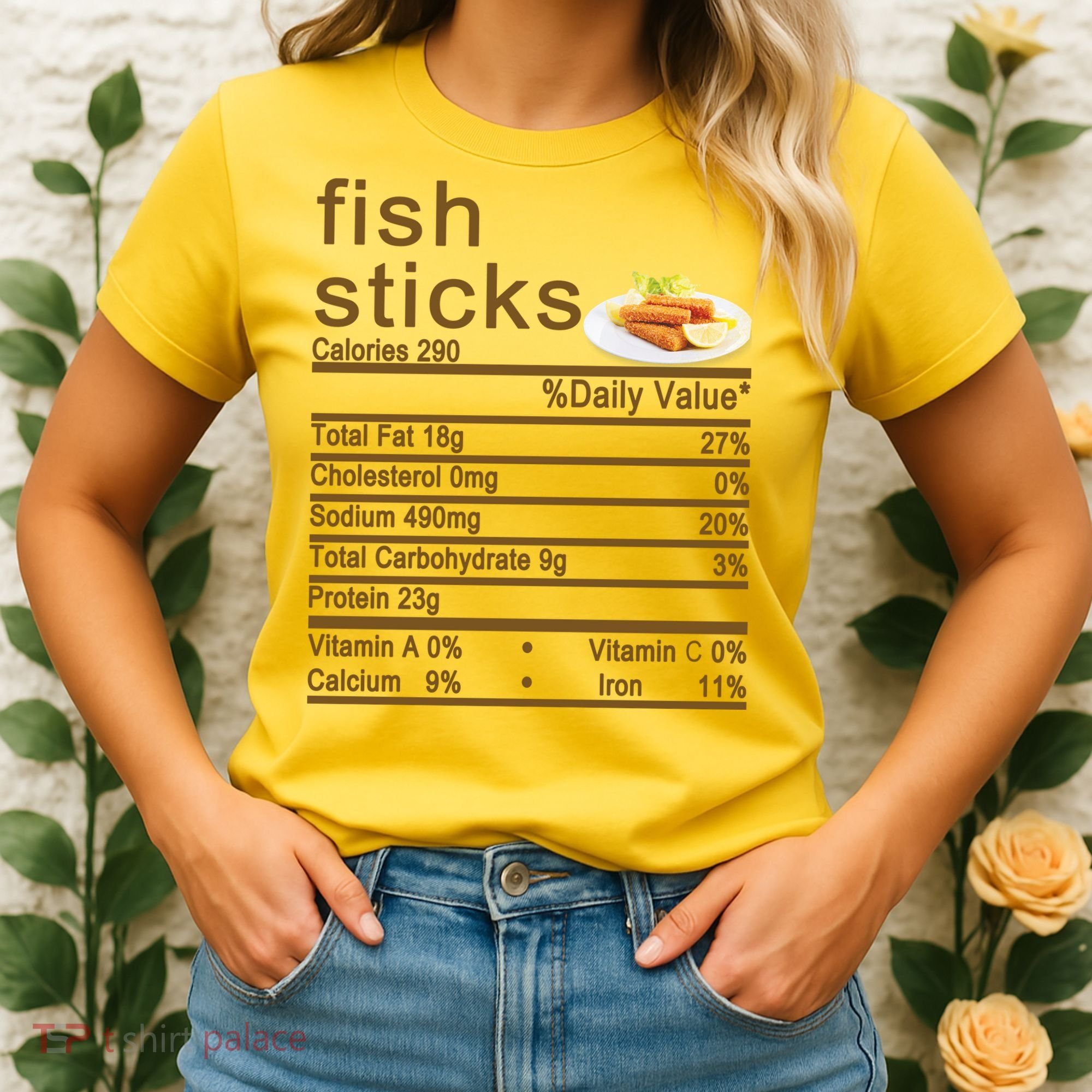 Fish Sticks Nutrition Facts Label Women's T-Shirt