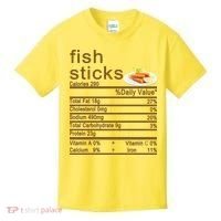 Fish Sticks Nutrition Facts Label Kids T-Shirt thumb 0