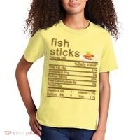Fish Sticks Nutrition Facts Label Kids T-Shirt thumb 2