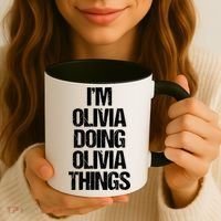 Funny Saying Name Olivia Cute Gift Coffee Mug thumb 3