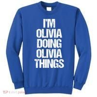 Funny Saying Name Olivia Cute Gift Sweatshirt thumb 0