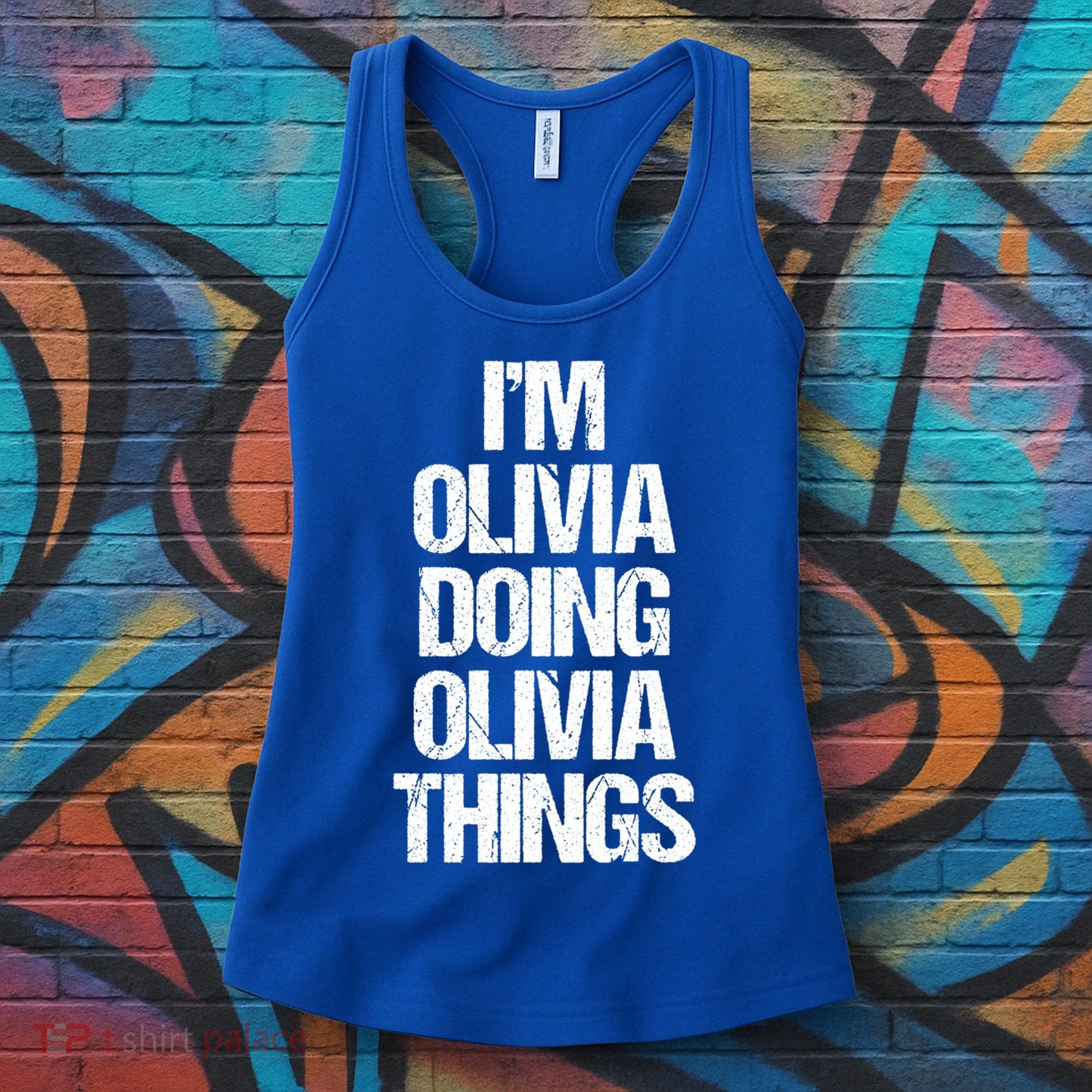 Funny Saying Name Olivia Cute Gift Women's Tank Top