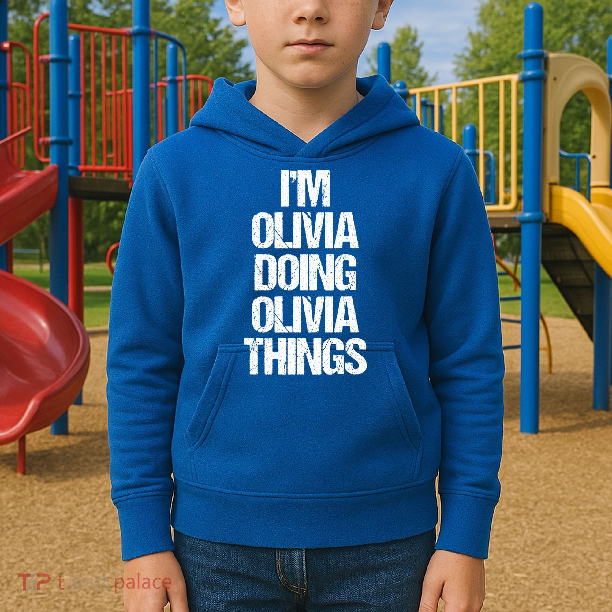 Funny Saying Name Olivia Cute Gift Kids Hoodie