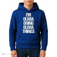 Funny Saying Name Olivia Cute Gift Kids Hoodie thumb 4