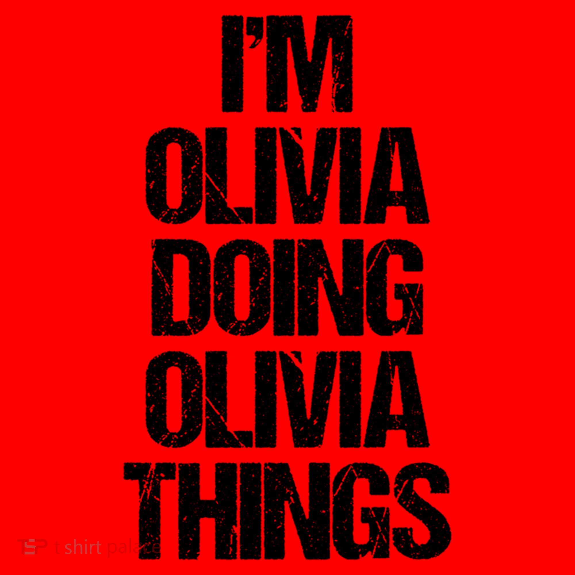 Funny Saying Name Olivia Cute Gift Santa Hat