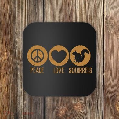 Funny Squirrel Novelty Design Squirrel Lover Coaster