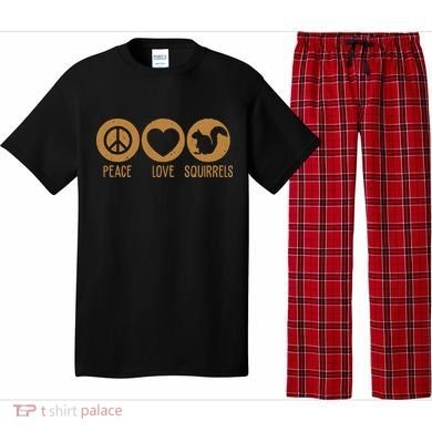 Funny Squirrel Novelty Design Squirrel Lover Pajama Set