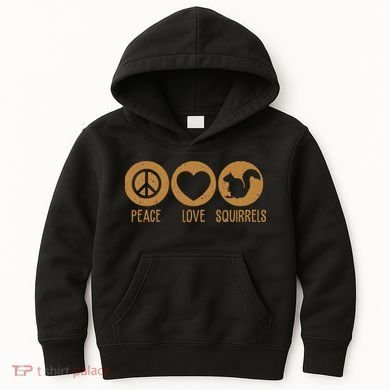 Funny Squirrel Novelty Design Squirrel Lover Kids Hoodie