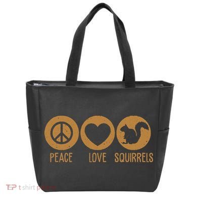 Funny Squirrel Novelty Design Squirrel Lover Tote Bag