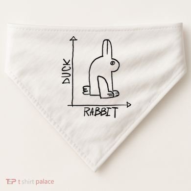 Funny Science Nerd Duck Rabbit Physics Math Geek USA-Made Doggie Bandana