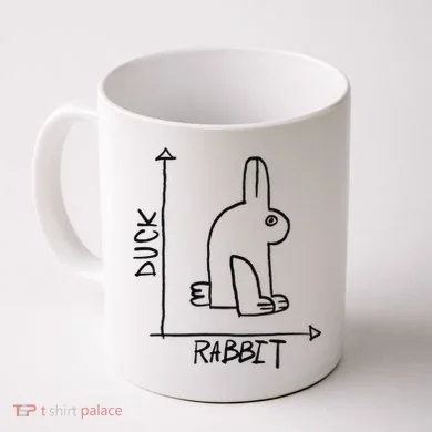 Funny Science Nerd Duck Rabbit Physics Math Geek Coffee Mug