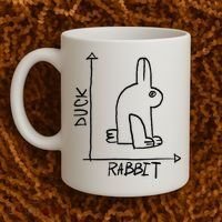 Funny Science Nerd Duck Rabbit Physics Math Geek Coffee Mug thumb 2