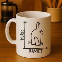 Funny Science Nerd Duck Rabbit Physics Math Geek Coffee Mug thumb 4