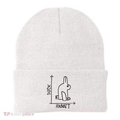 Funny Science Nerd Duck Rabbit Physics Math Geek Beanie