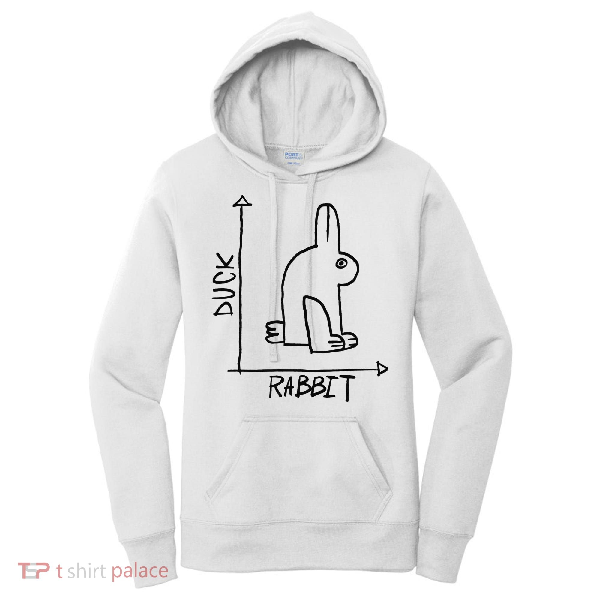 Funny Science Nerd Duck Rabbit Physics Math Geek Women's Hoodie