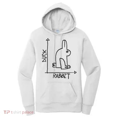Funny Science Nerd Duck Rabbit Physics Math Geek Women's Hoodie