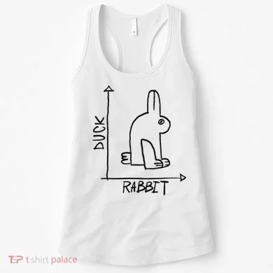 Funny Science Nerd Duck Rabbit Physics Math Geek Women's Tank Top