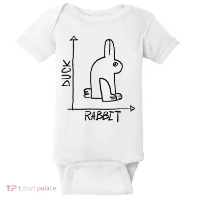 Funny Science Nerd Duck Rabbit Physics Math Geek Baby Bodysuit