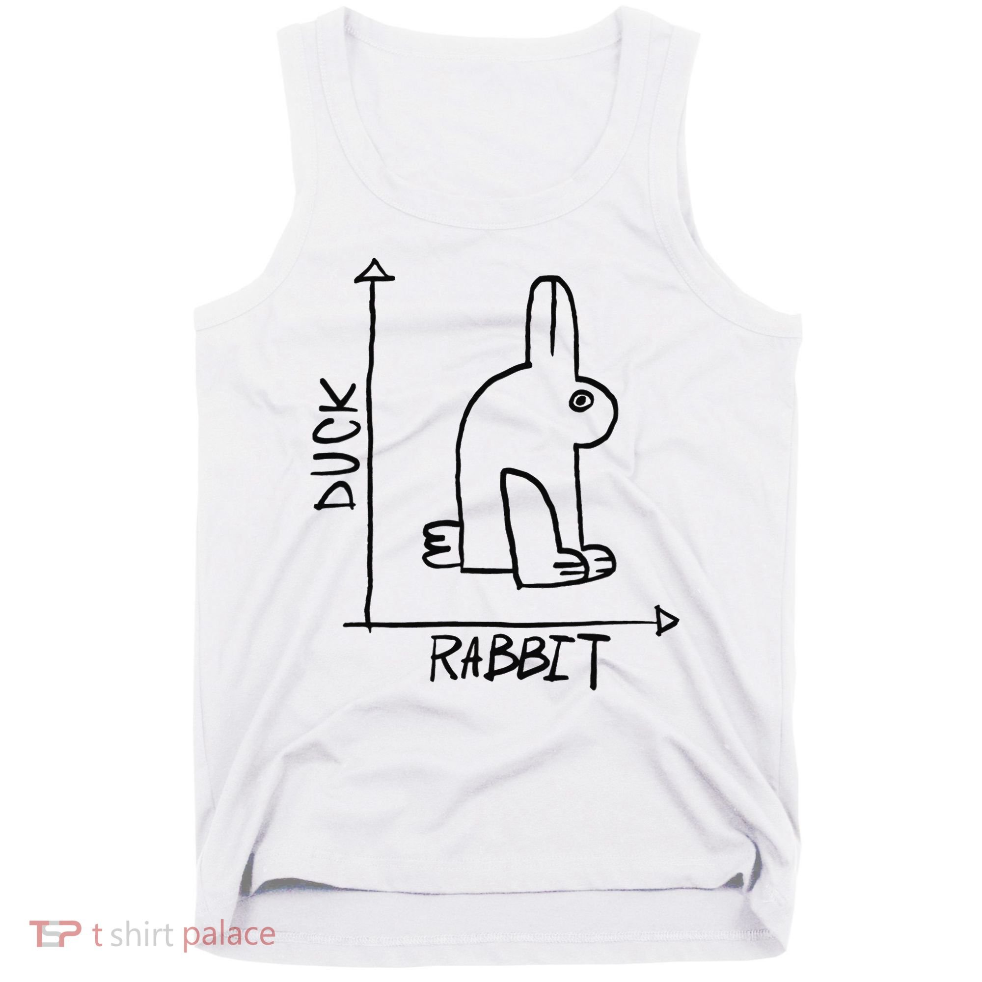 Funny Science Nerd Duck Rabbit Physics Math Geek Tank Top