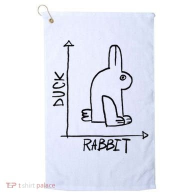 Funny Science Nerd Duck Rabbit Physics Math Geek Golf Towel