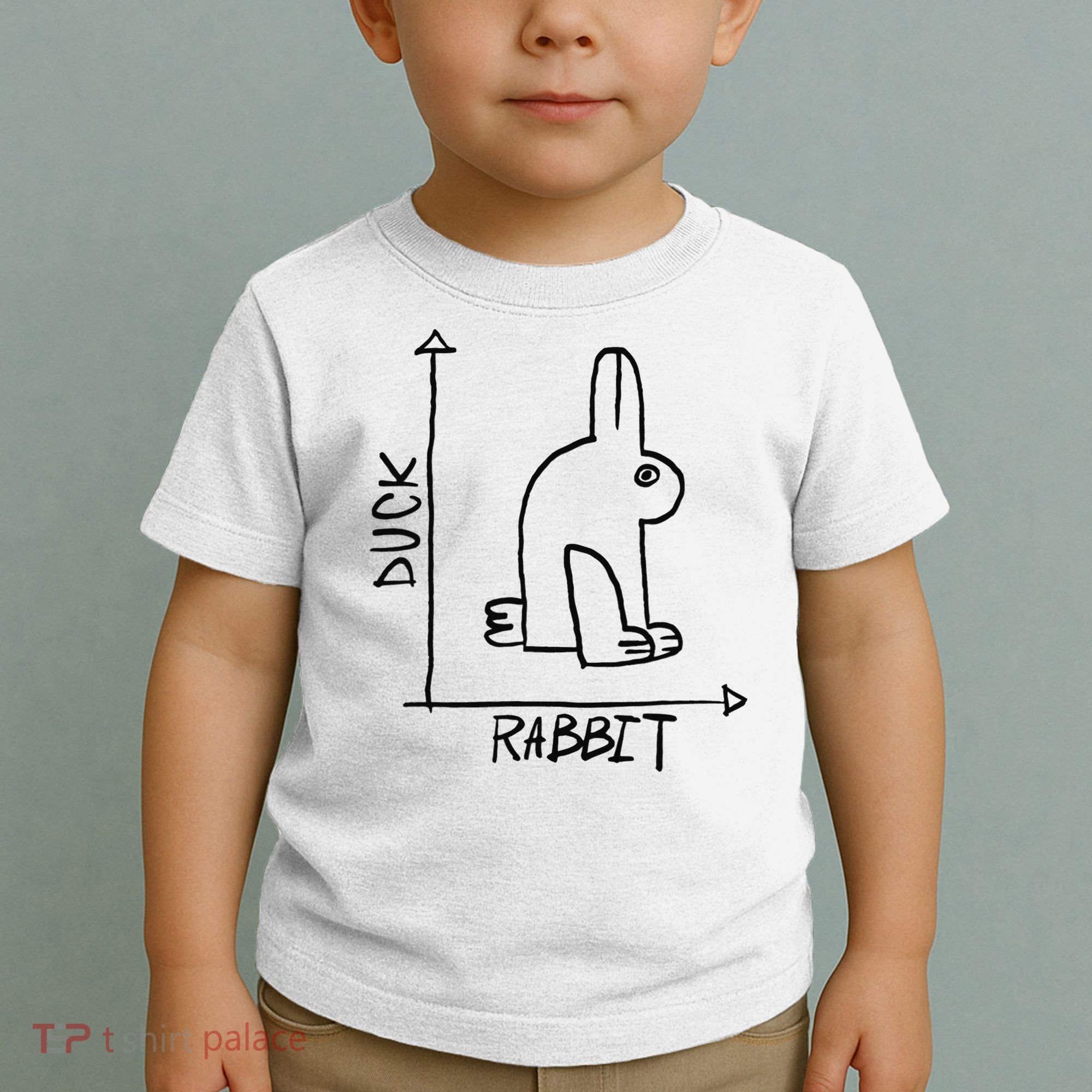 Funny Science Nerd Duck Rabbit Physics Math Geek Toddler T-Shirt
