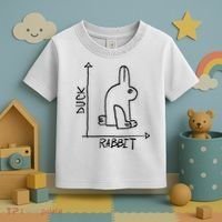 Funny Science Nerd Duck Rabbit Physics Math Geek Toddler T-Shirt thumb 3