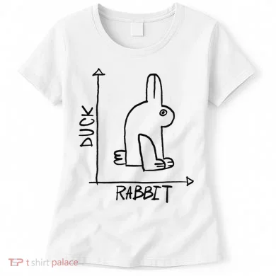 Funny Science Nerd Duck Rabbit Physics Math Geek Women's T-Shirt