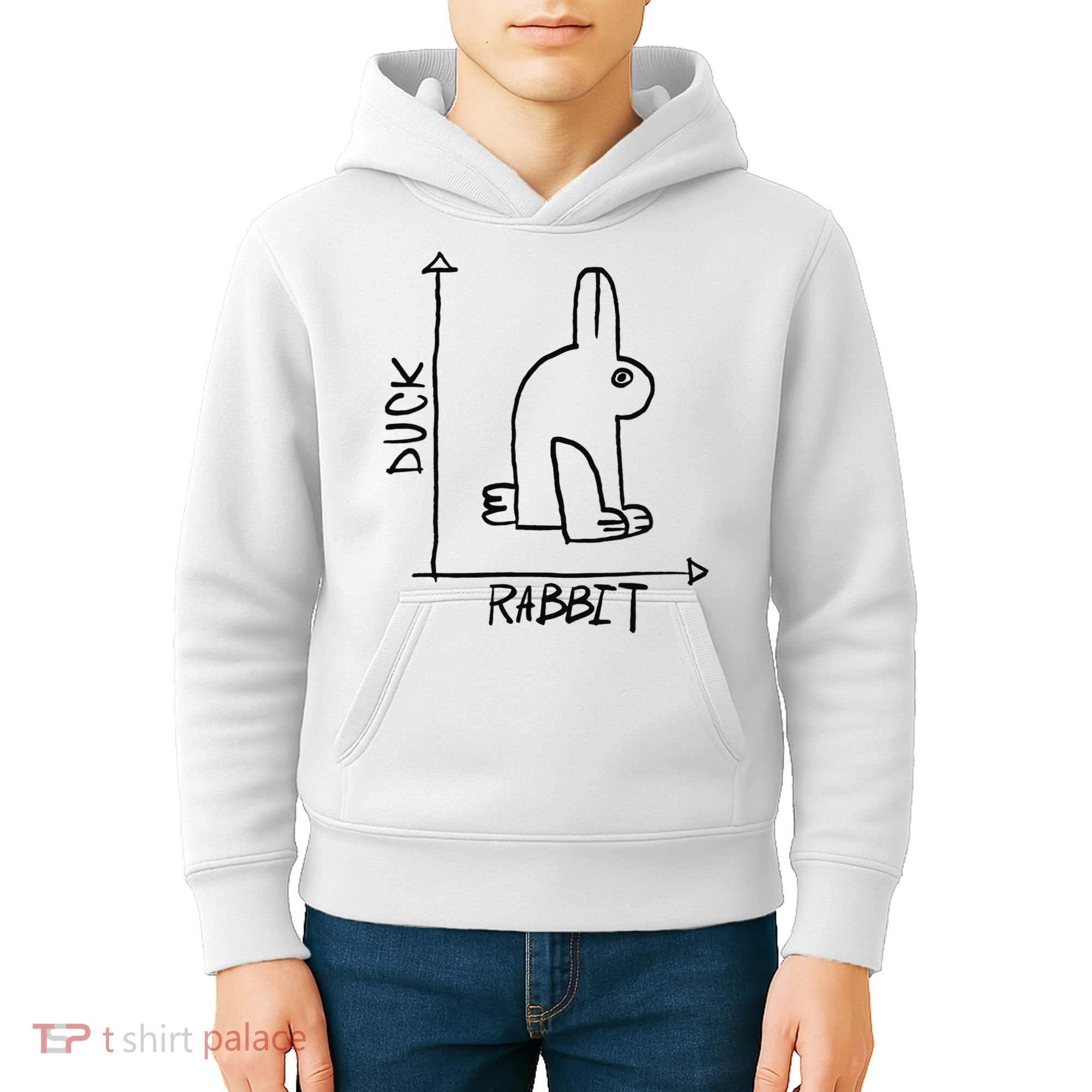 Funny Science Nerd Duck Rabbit Physics Math Geek Kids Hoodie