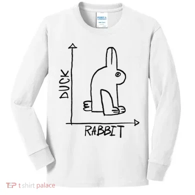 Funny Science Nerd Duck Rabbit Physics Math Geek Kids Long Sleeve Shirt