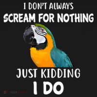 Funny Scream Nothing Blue And Gold Macaw Parrot Bird Funny Gift Women's Hoodie thumb 2
