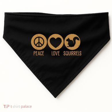 Funny Squirrel Novelty Design Squirrel Lover USA-Made Doggie Bandana